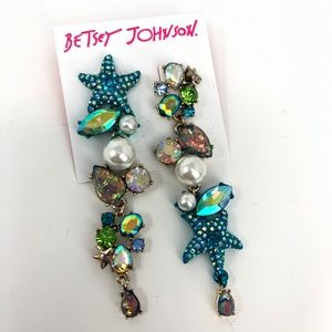 Betsey Johnson Jewelry - Betsey Johnson | Teal Aqua Blue Starfish Pearl Betsey Johnson Jewelry - Betsey Johnson | Teal Aqua Blue Starfish Pearl